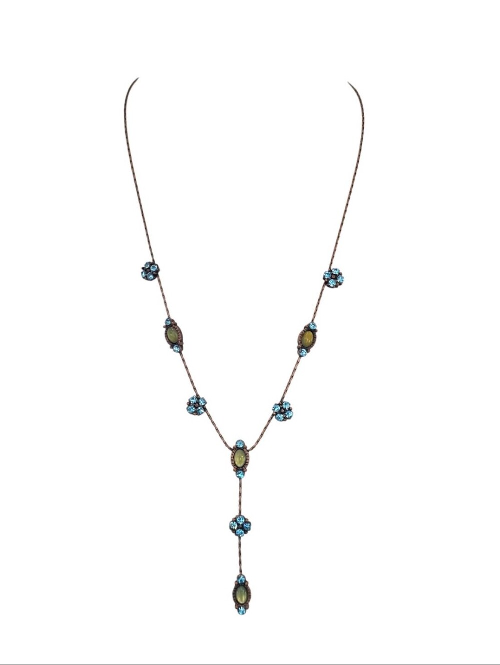 Park Lane Jewelry Swarovski Blue Crystal Necklace Earring Bundle - Picture 5 of 6